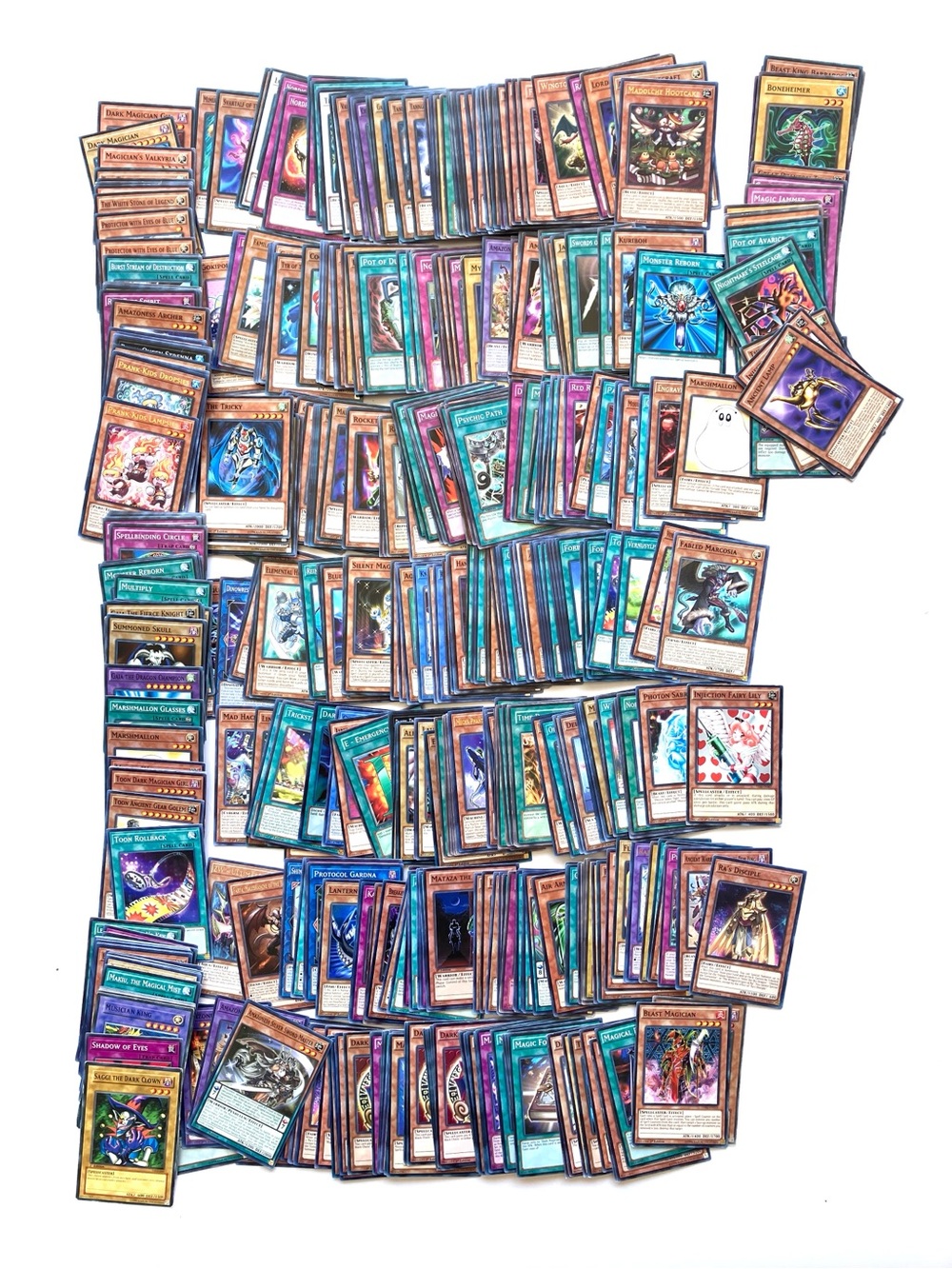 500+ Yu-Gi-Oh! Card Bulk Lot Mixed Monsters Spells Traps Vintage & Modern